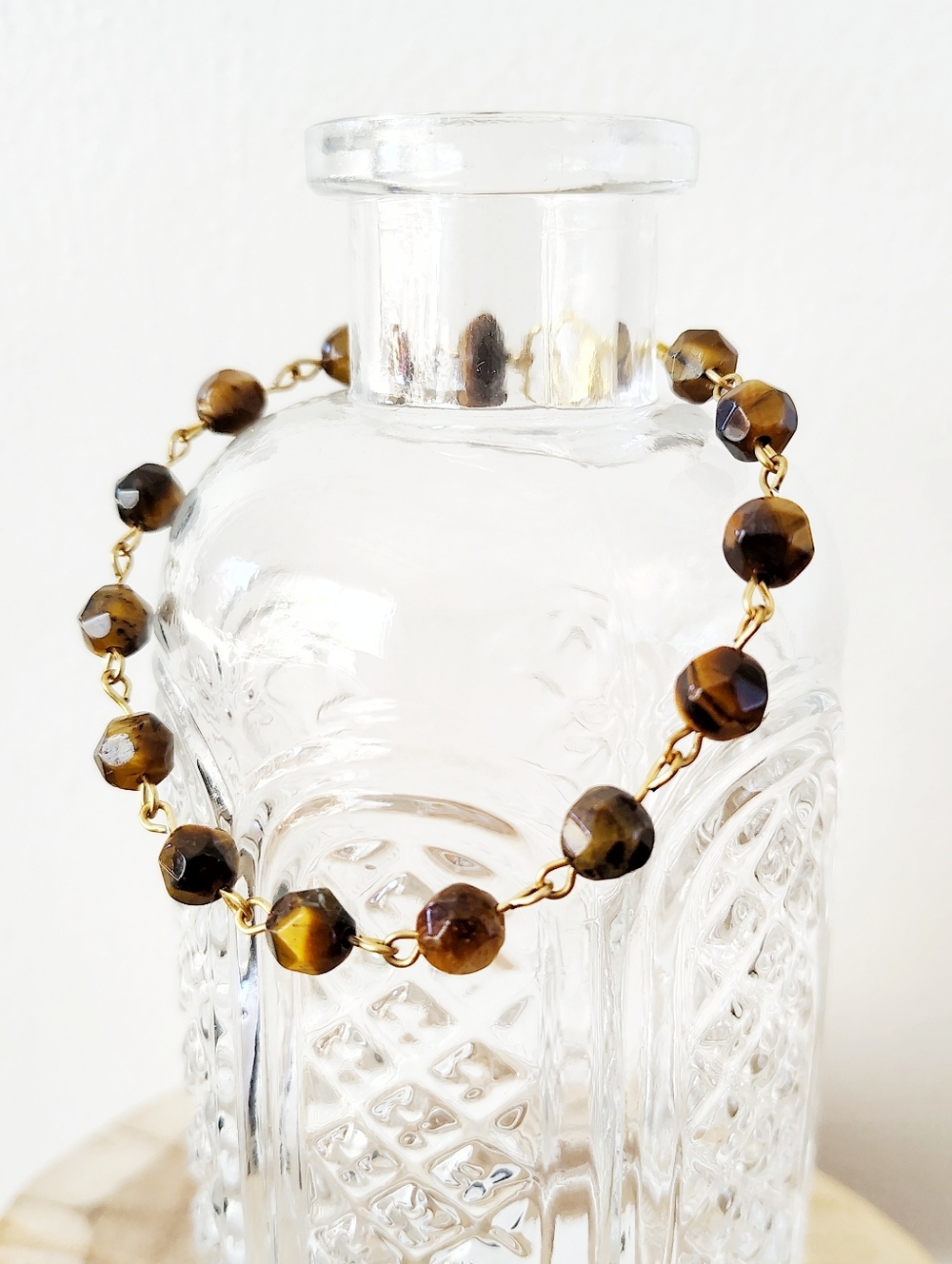 Handmade Tiger's Eye Natural Stone Bracelet